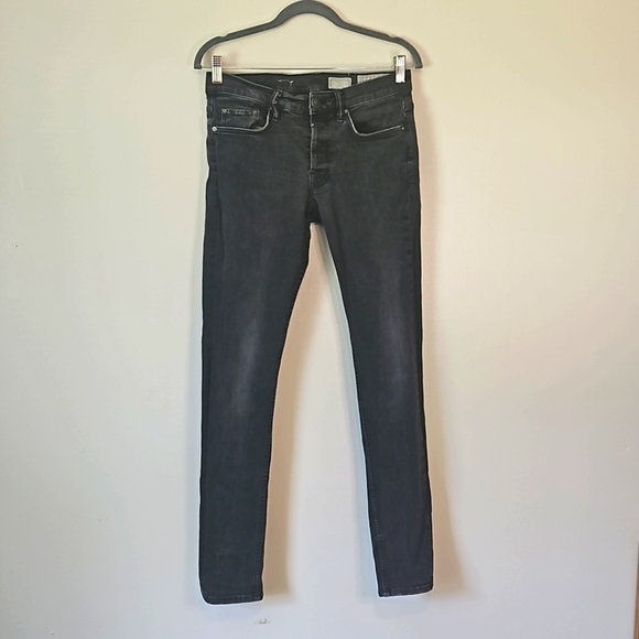 All Saints Denim - Allsaints cigarette skinny fit women's light Washed Black jeans size W30